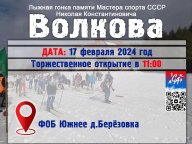 Межмуниципальные соревнования по лыжным гонкам памяти Мастера спорта СССР Н.К.Волкова Межмуниципальные соревнования по лыжным гонкам памяти Мастера спорта СССР Н.К.Волкова